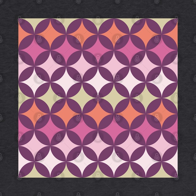 Geometric Pattern: Circle Nested: Orchid by Red Wolf